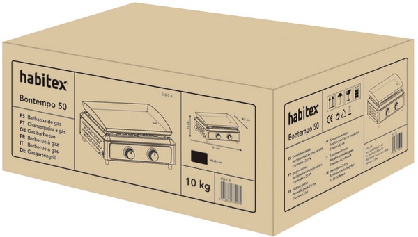 Plancha de Gas Habitex Bontempo